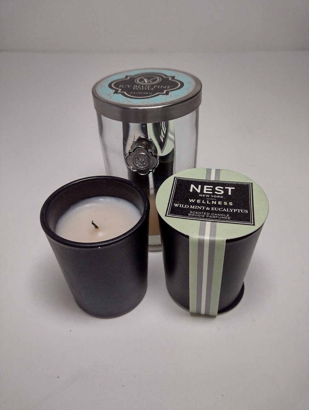 Set Of 3 Little Candles.  Votivo And Nest.